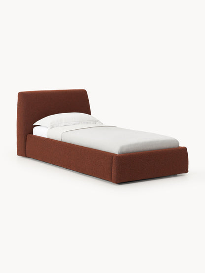 Clovarno Single Storage Bed in Bouclé