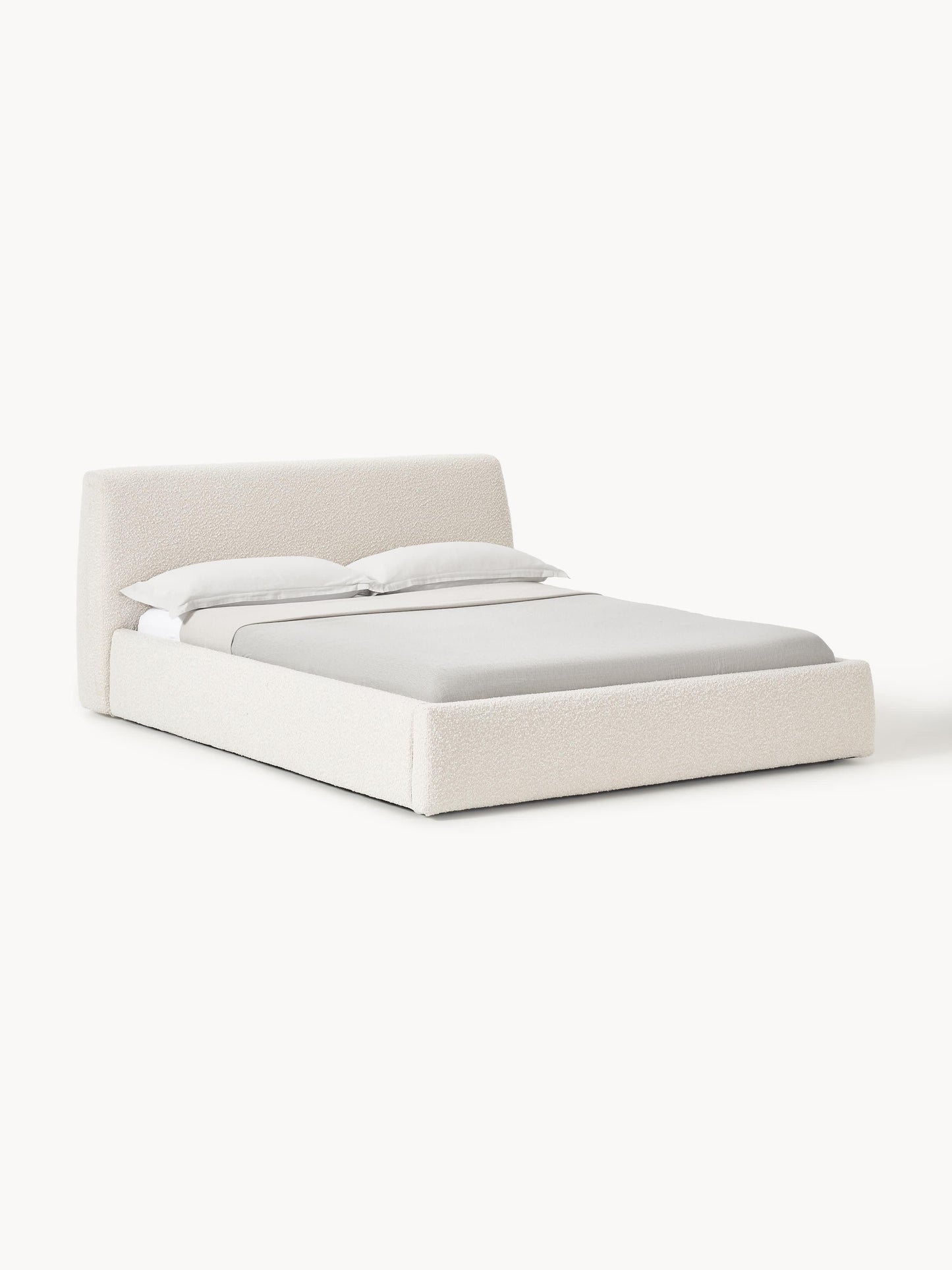 Clovarno Upholstered Bed in Bouclé