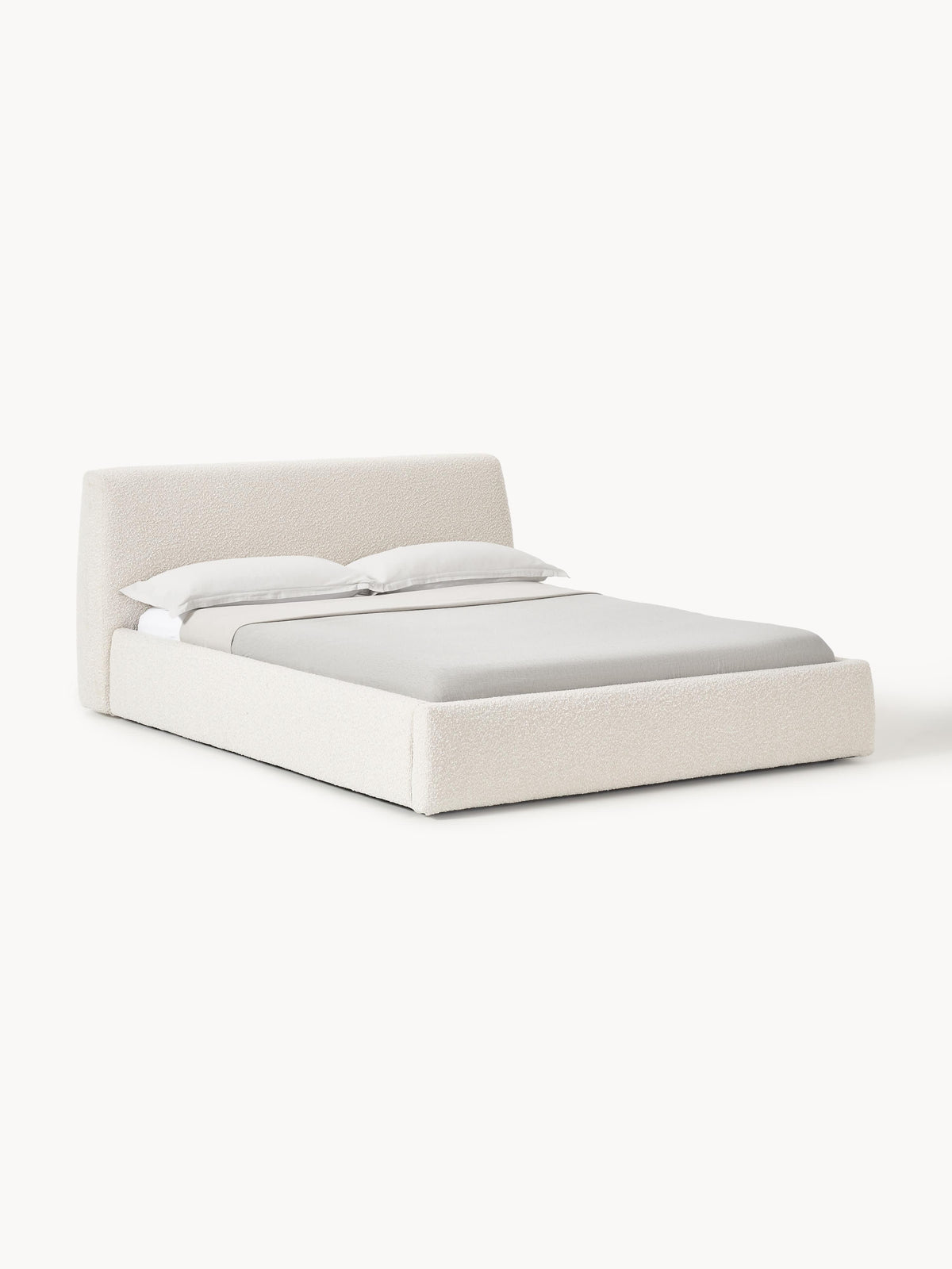 Clovarno Upholstered Bed in Bouclé