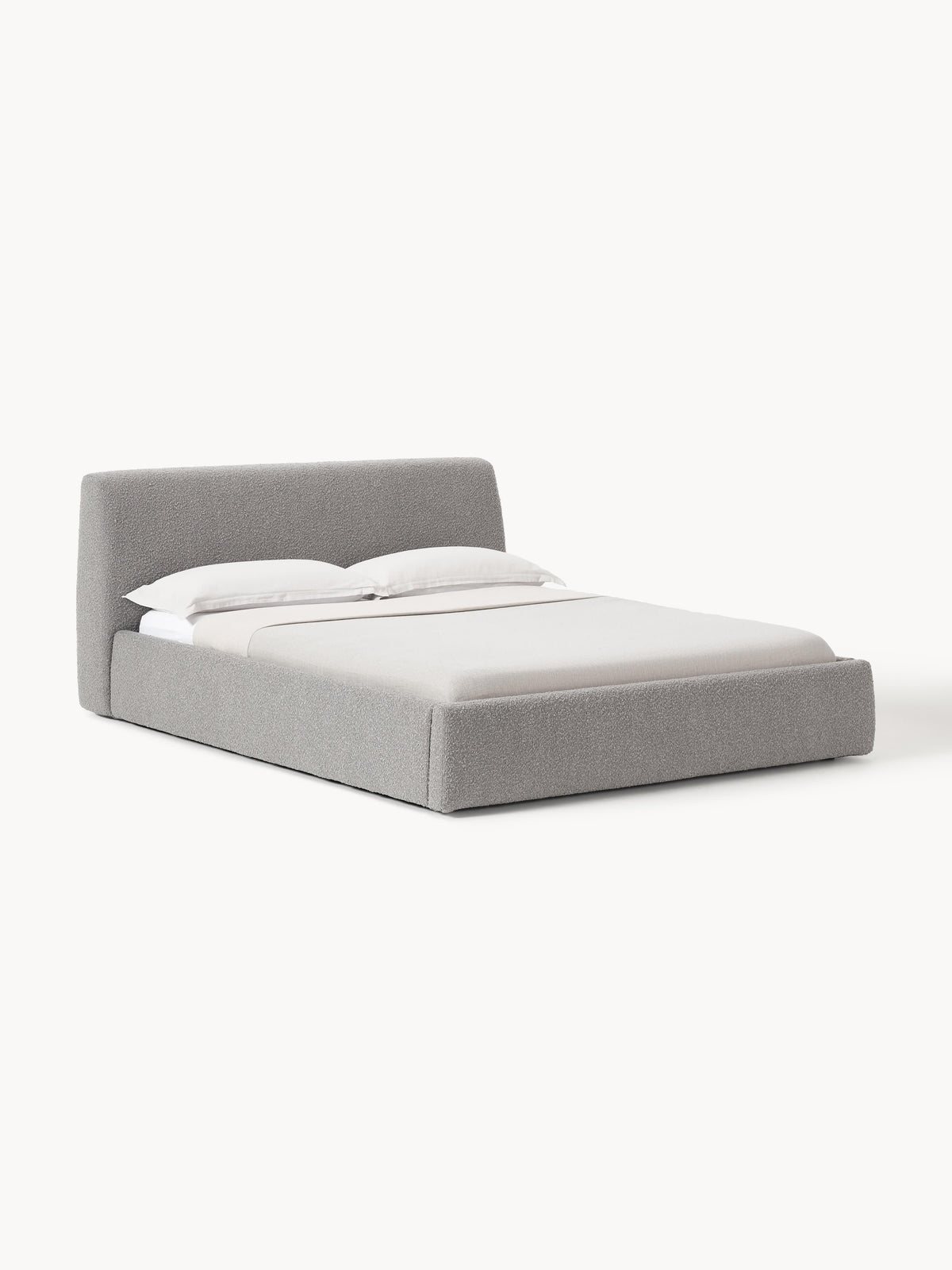 Clovarno Upholstered Bed in Bouclé