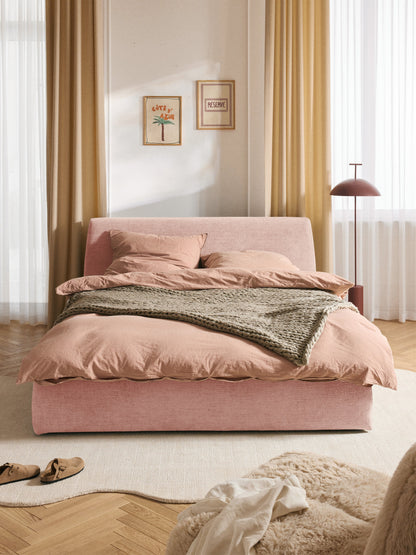 Clovarno Upholstered Bed with Storage