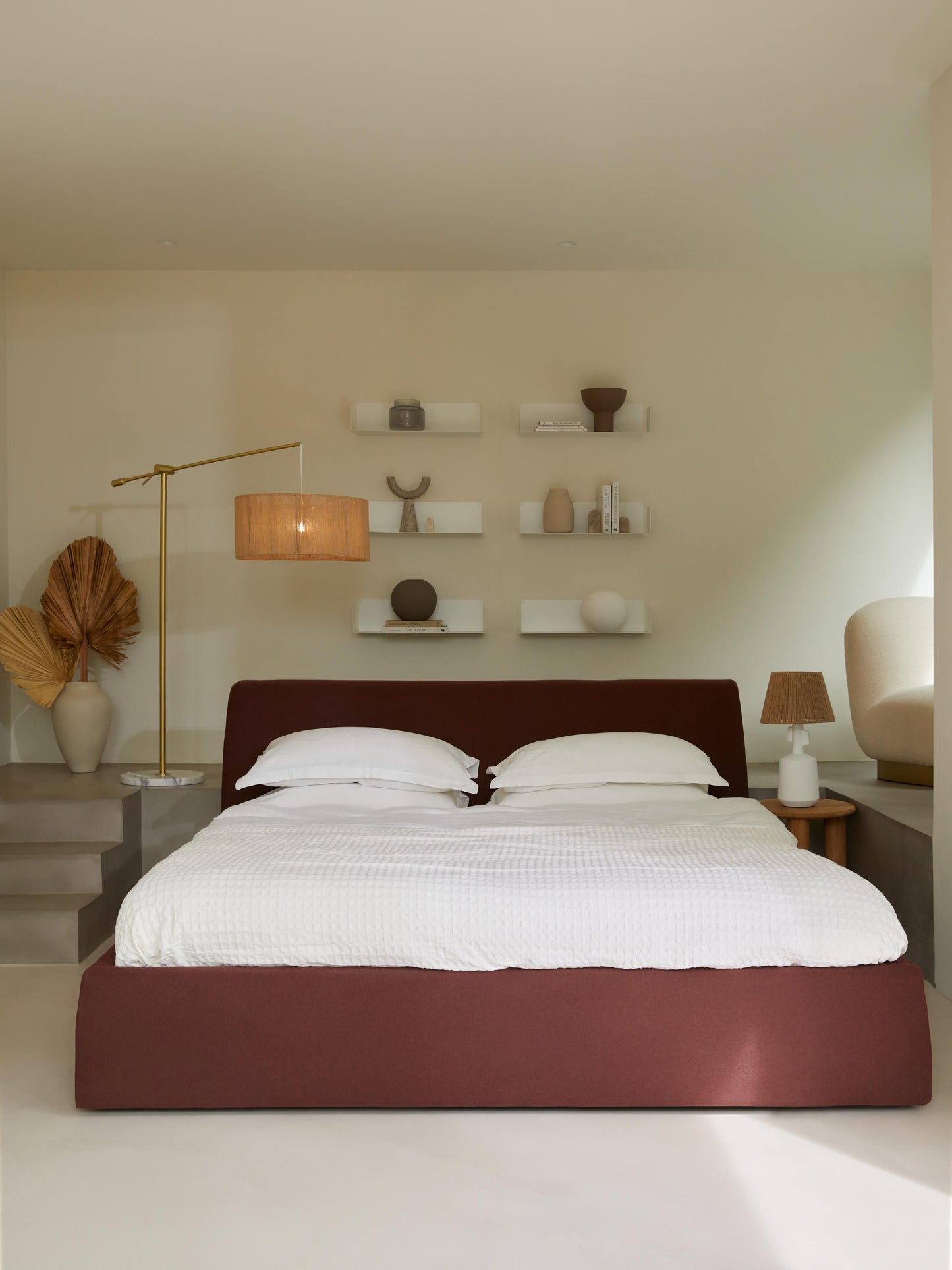Clovarno Upholstered Bed with Storage