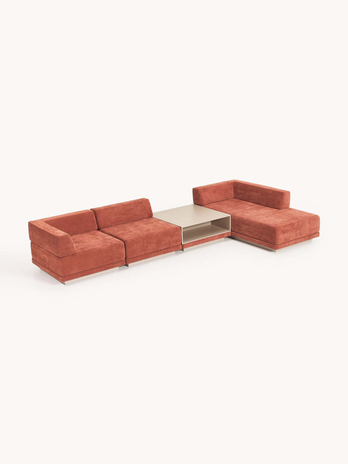 Colfia Modular Corner Sofa (4-Seater) with Coffee Table