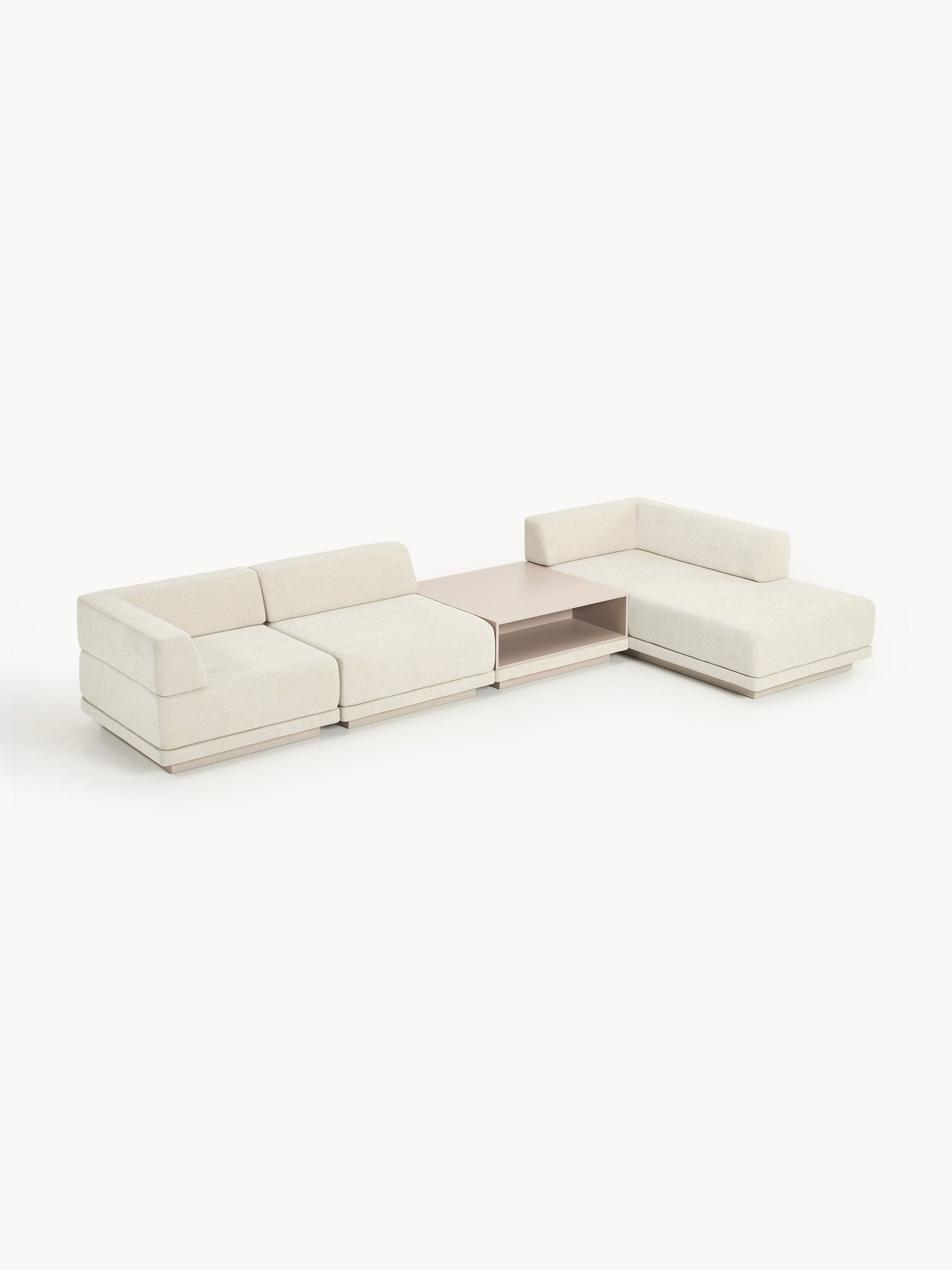 Colfia Modular Corner Sofa (4-Seater) with Coffee Table