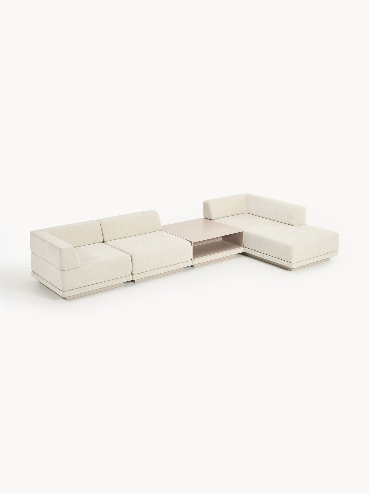 Colfia Modular Corner Sofa (4-Seater) with Coffee Table