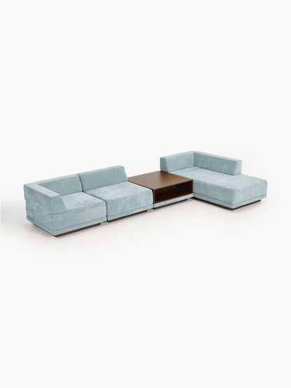 Colfia Modular Corner Sofa (4-Seater) with Coffee Table
