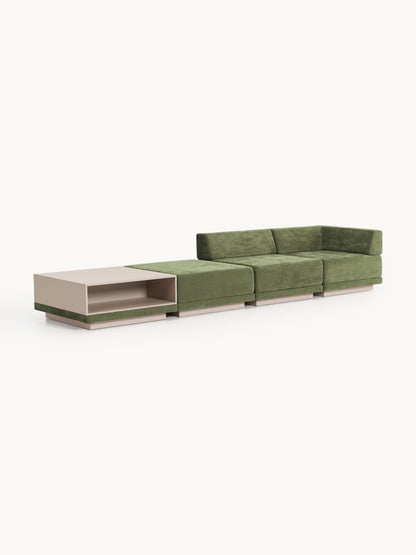 Colfia Modular Sofa (4-Seater) with Coffee Table & Ottoman