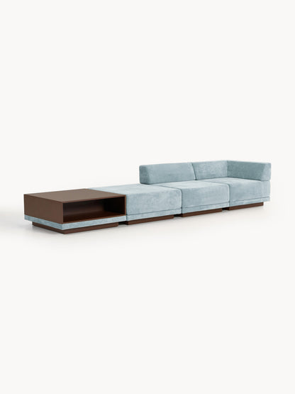 Colfia Modular Sofa (4-Seater) with Coffee Table & Ottoman