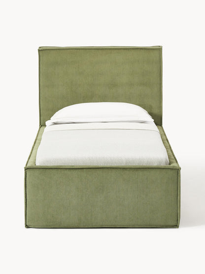 Drennova Single Bed in Corduroy
