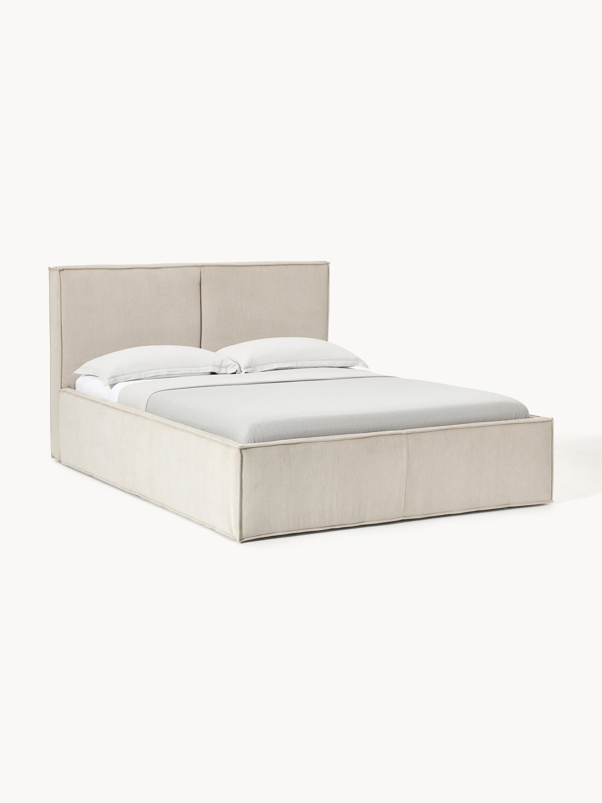 Drennova Upholstered Bed in Corduroy
