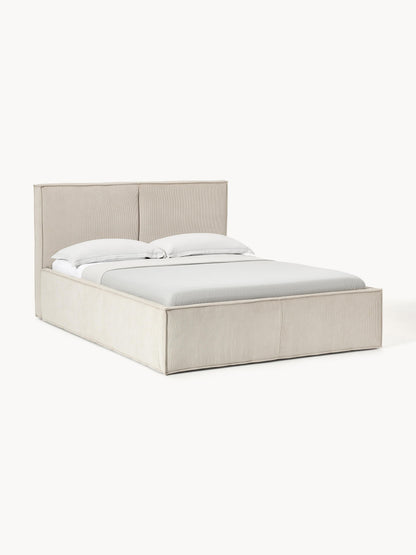 Drennova Upholstered Bed in Corduroy