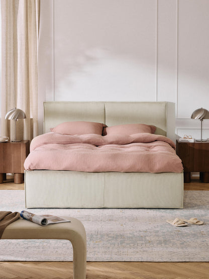 Drennova Upholstered Bed in Corduroy