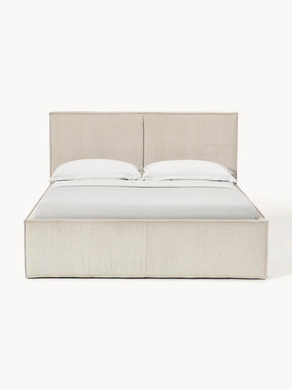 Drennova Upholstered Bed in Corduroy