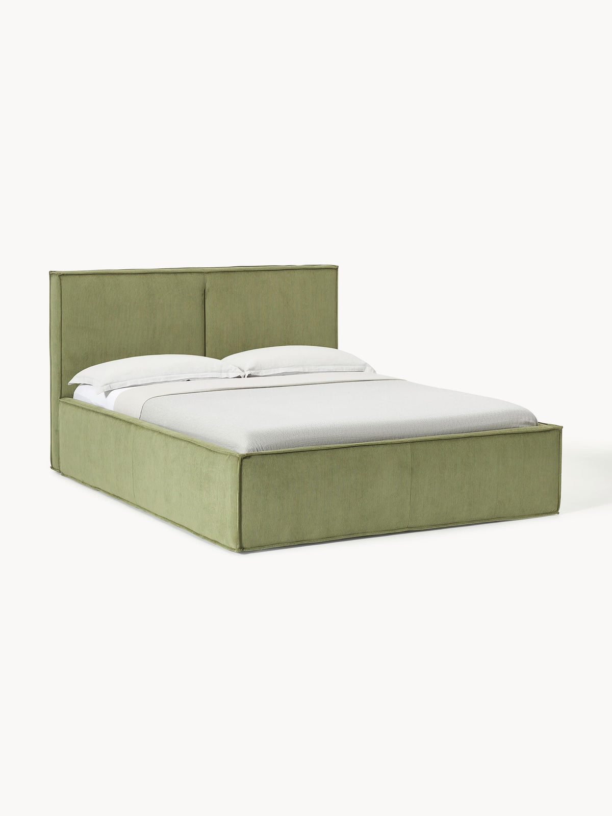 Drennova Upholstered Bed in Corduroy with Storage