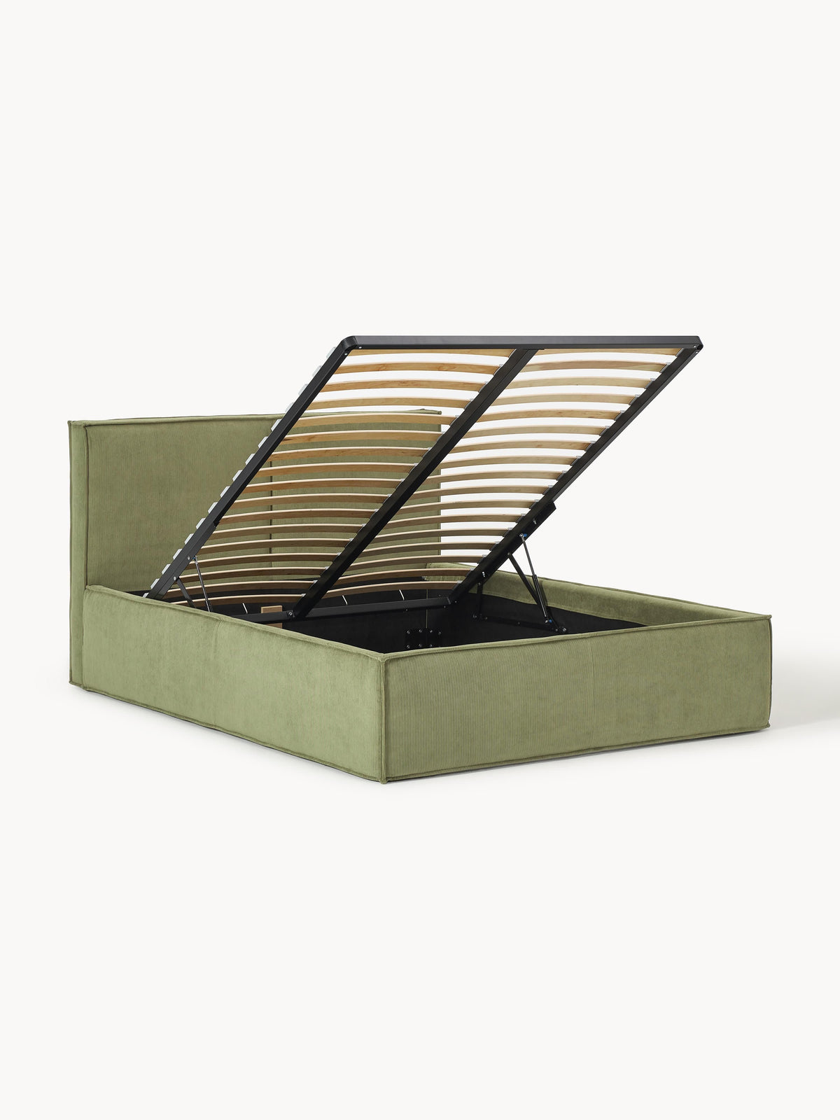 Drennova Upholstered Bed in Corduroy with Storage