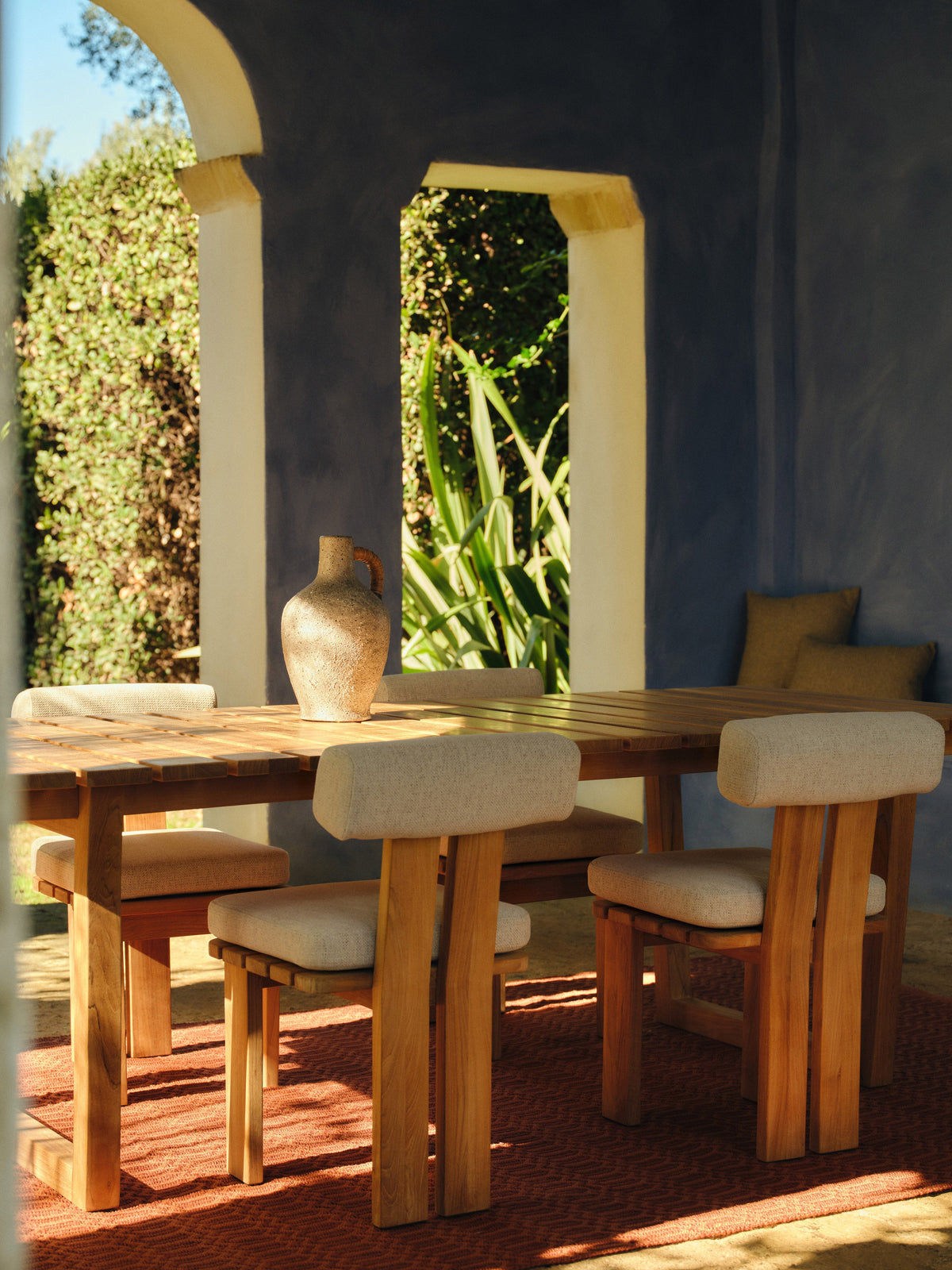 Eivita Teak Wood Garden Table, 229 x 100 cm