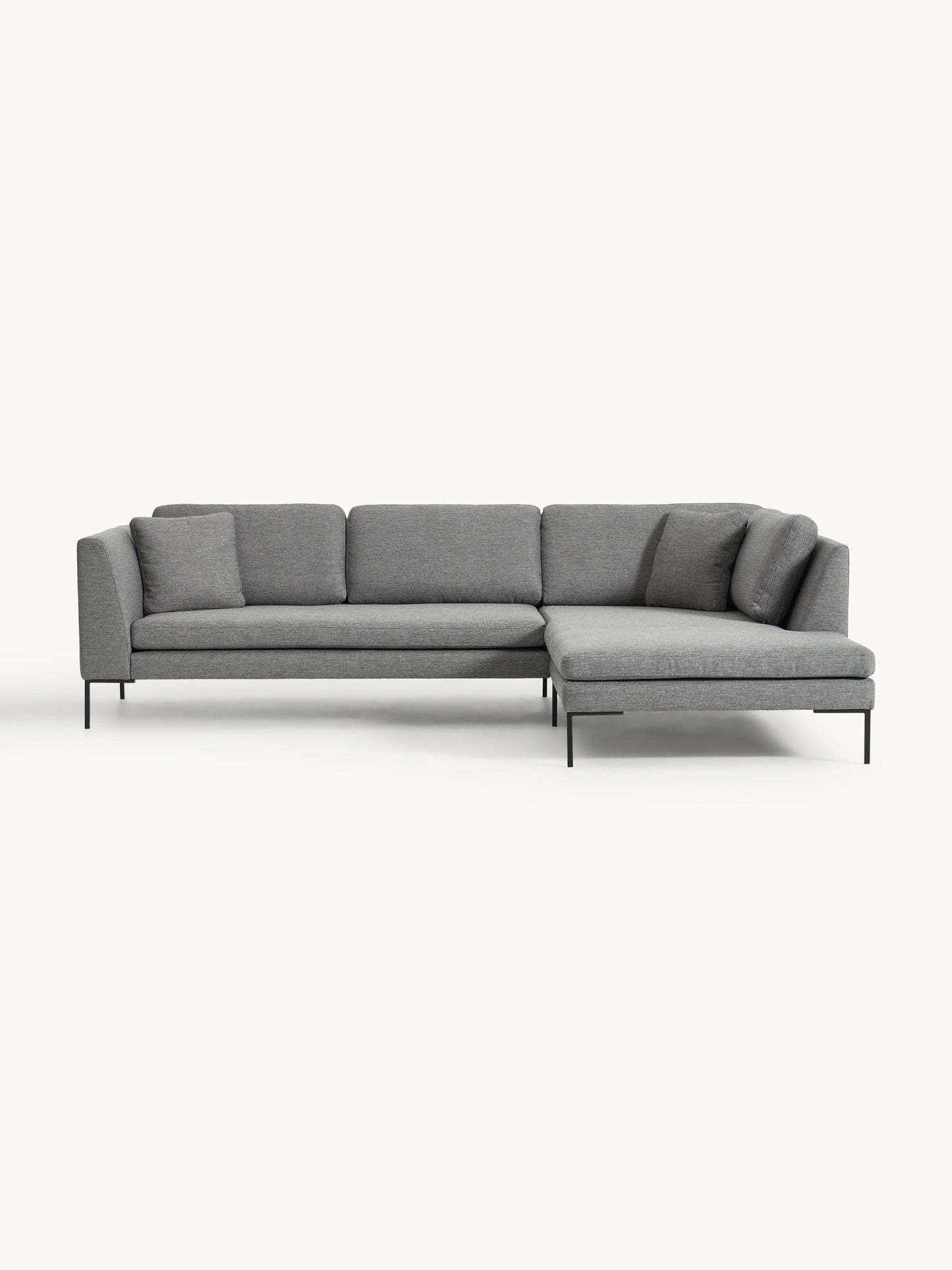 Emvano Corner Sofa with Metal Legs