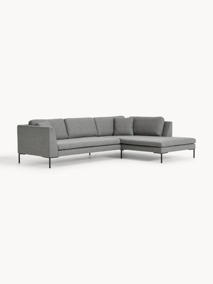 Emvano Corner Sofa with Metal Legs