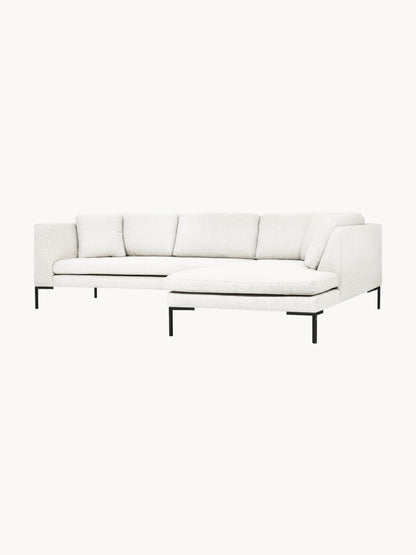Emvano Corner Sofa with Metal Legs