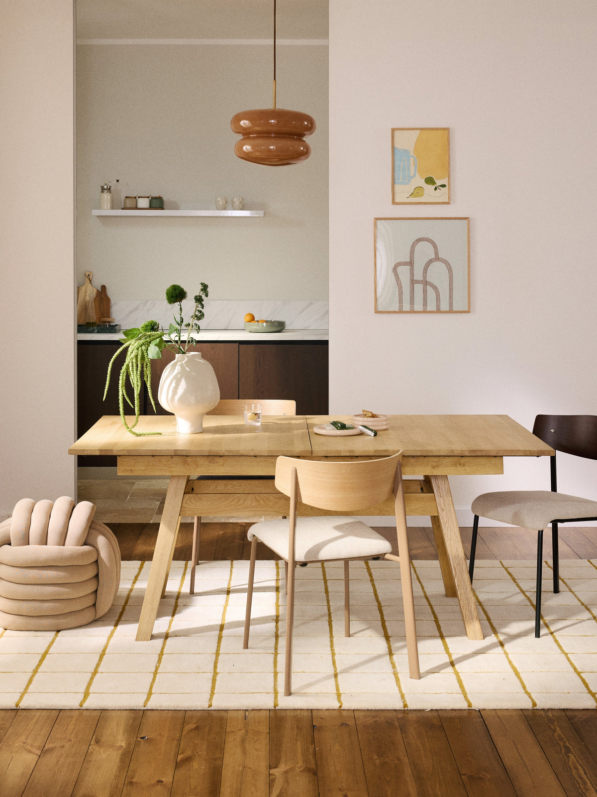 Ethrico Extendable Dining Table, 180 - 220 x 100 cm
