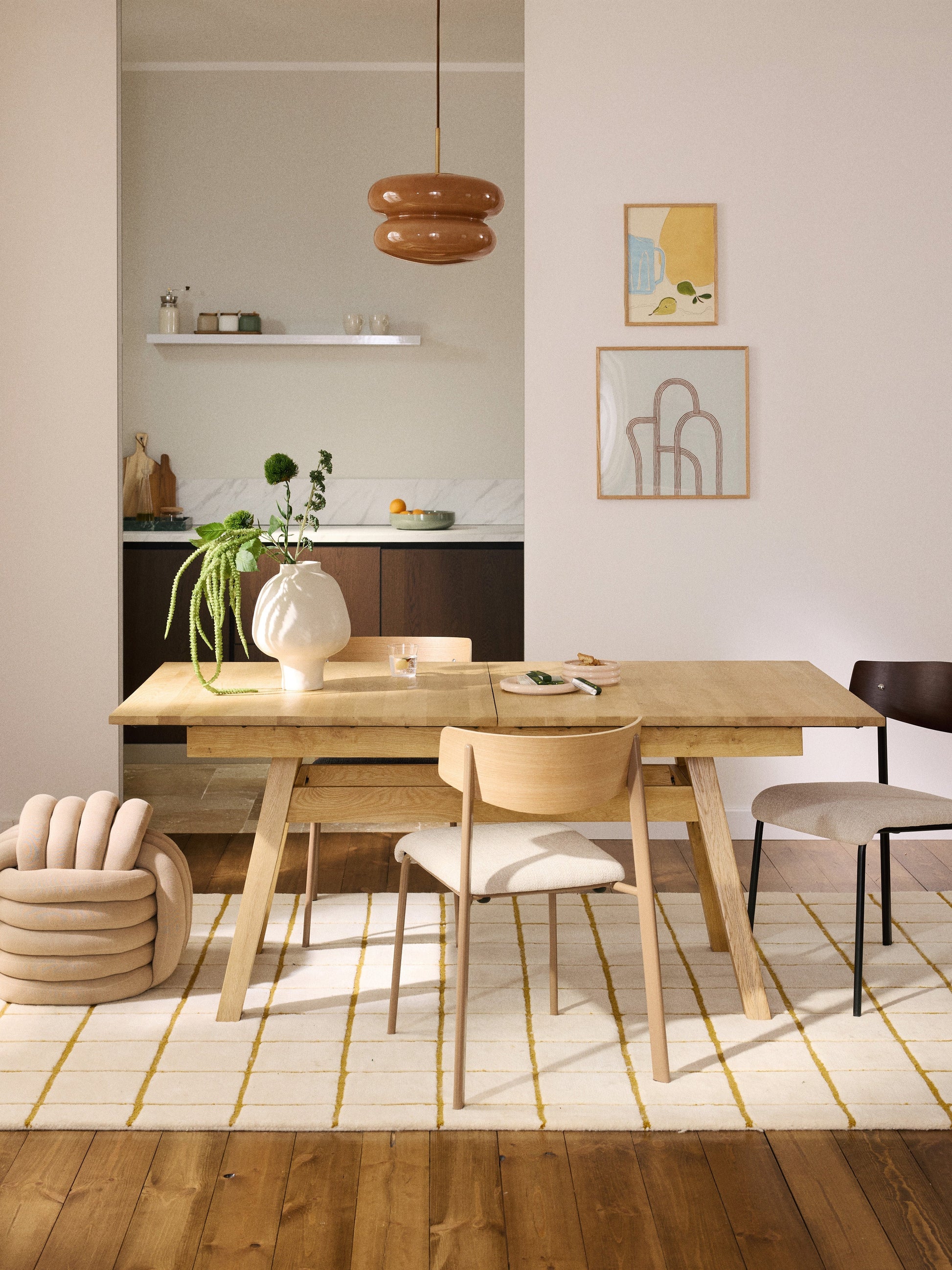 Ethrico Extendable Dining Table, 180 - 220 x 100 cm