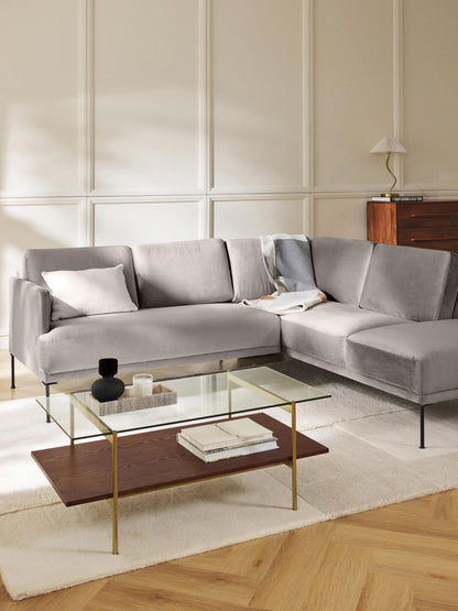 Fluzenna Corner Sofa in Velvet