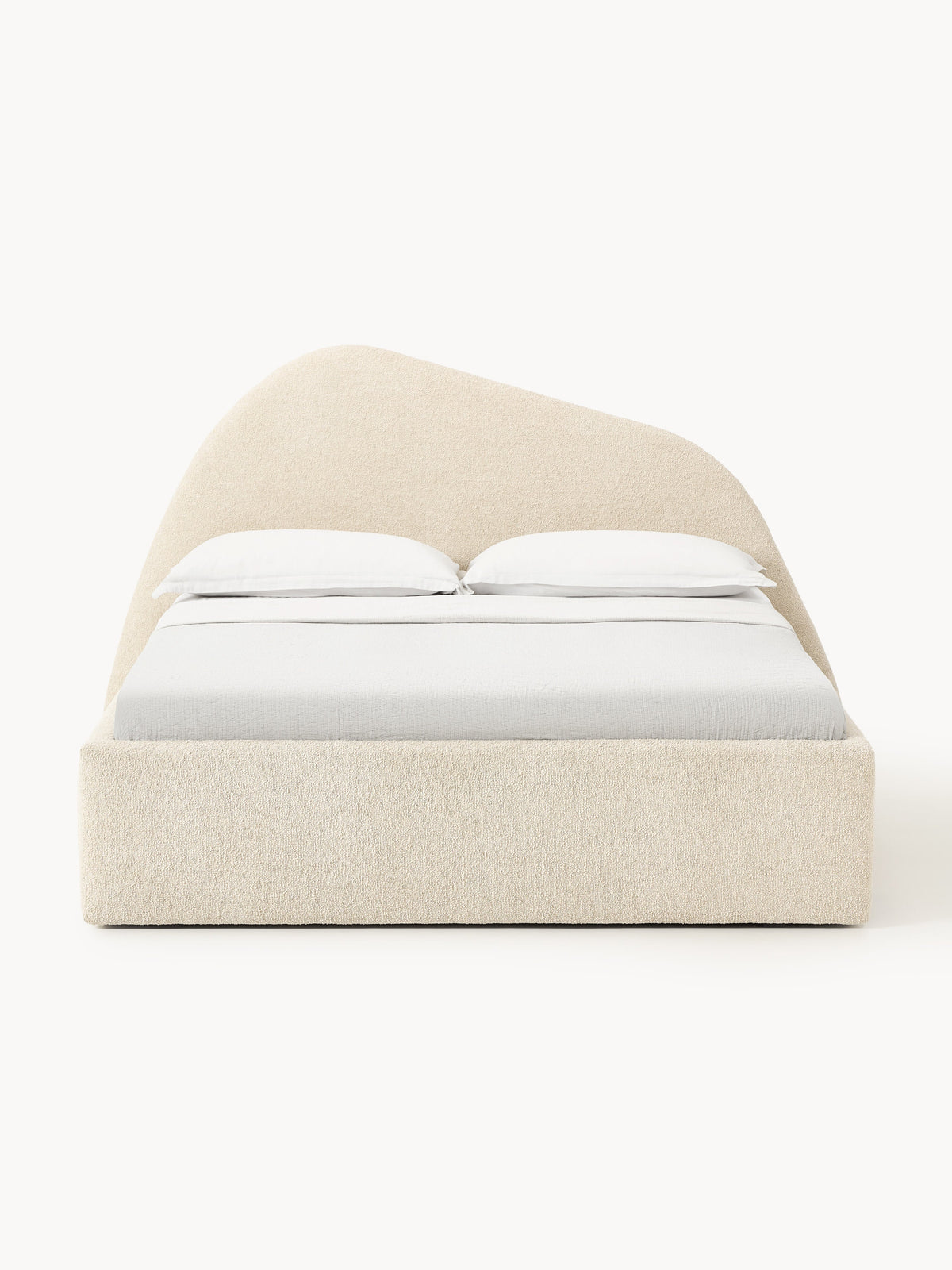 Garvano Upholstered Bed in Bouclé
