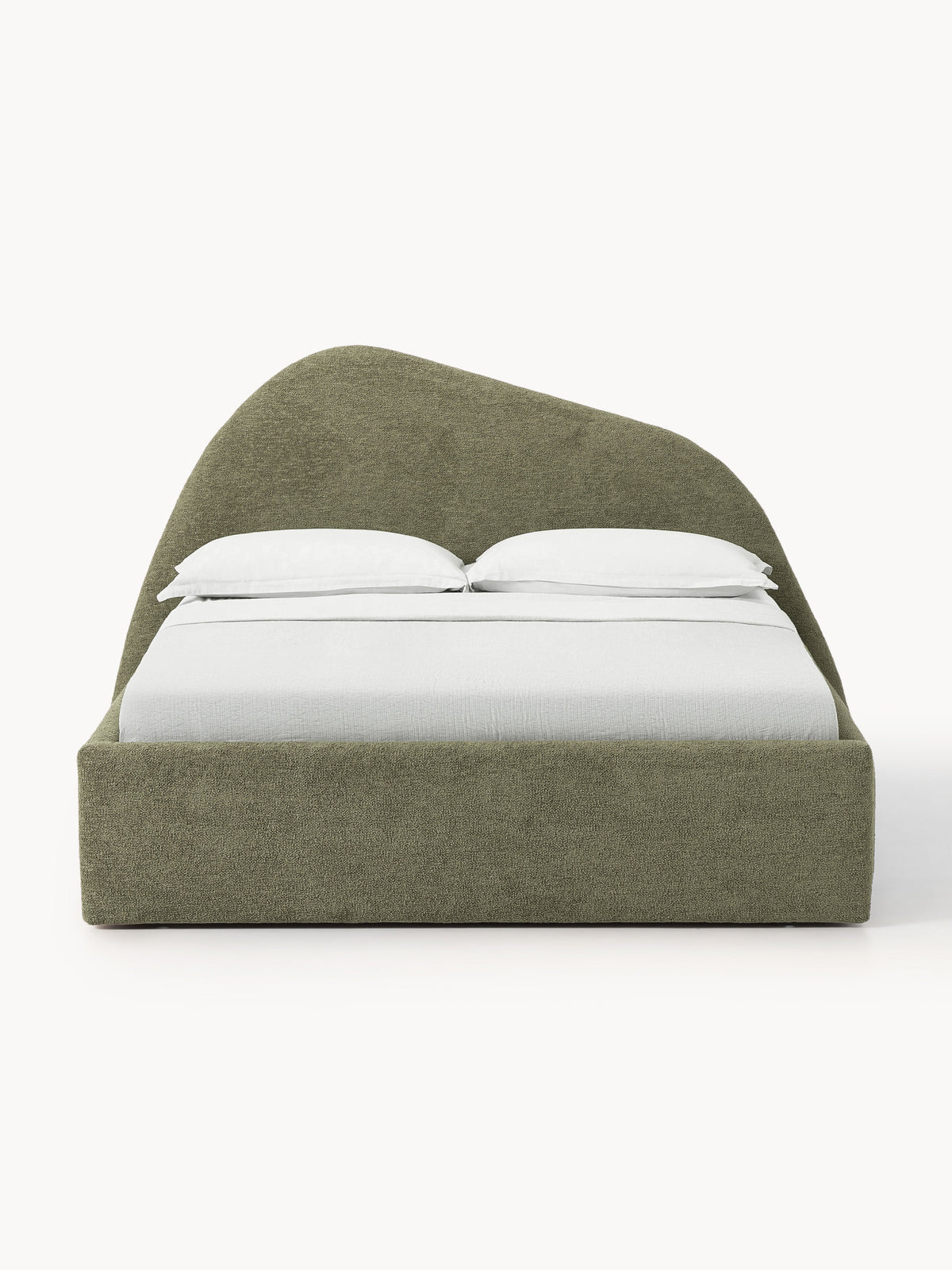 Garvano Upholstered Bed in Bouclé