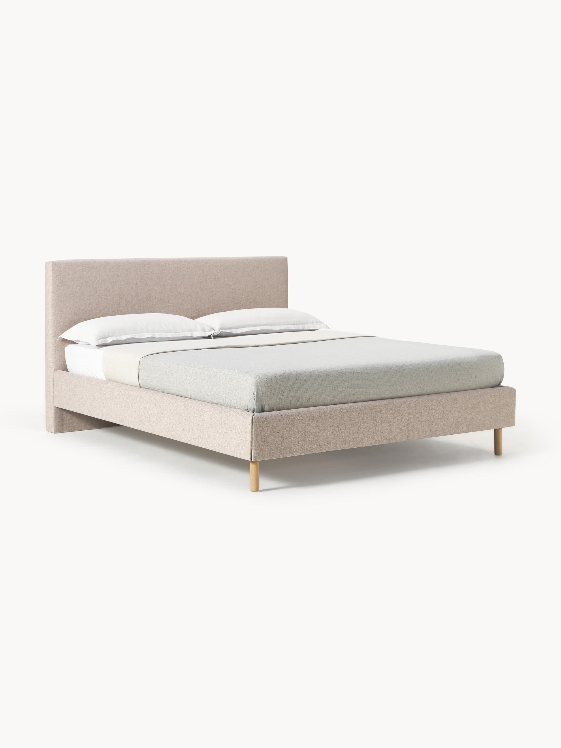 Giulfia Upholstered Bed with Wooden Feet