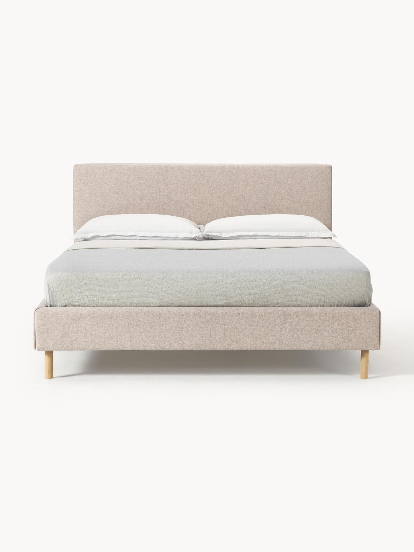 Giulfia Upholstered Bed with Wooden Feet