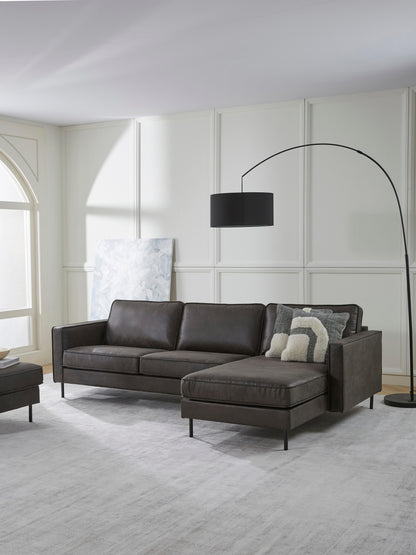 Huntfia Corner Sofa in Leather (3-Seater)