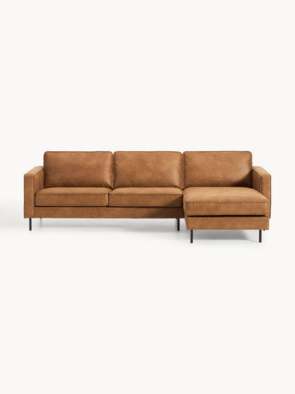 Huntfia Corner Sofa in Leather (3-Seater)