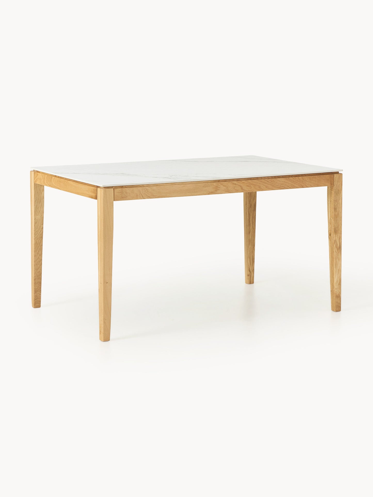 Jackino Dining Table with Marble-Look Tabletop, in Various Sizes
