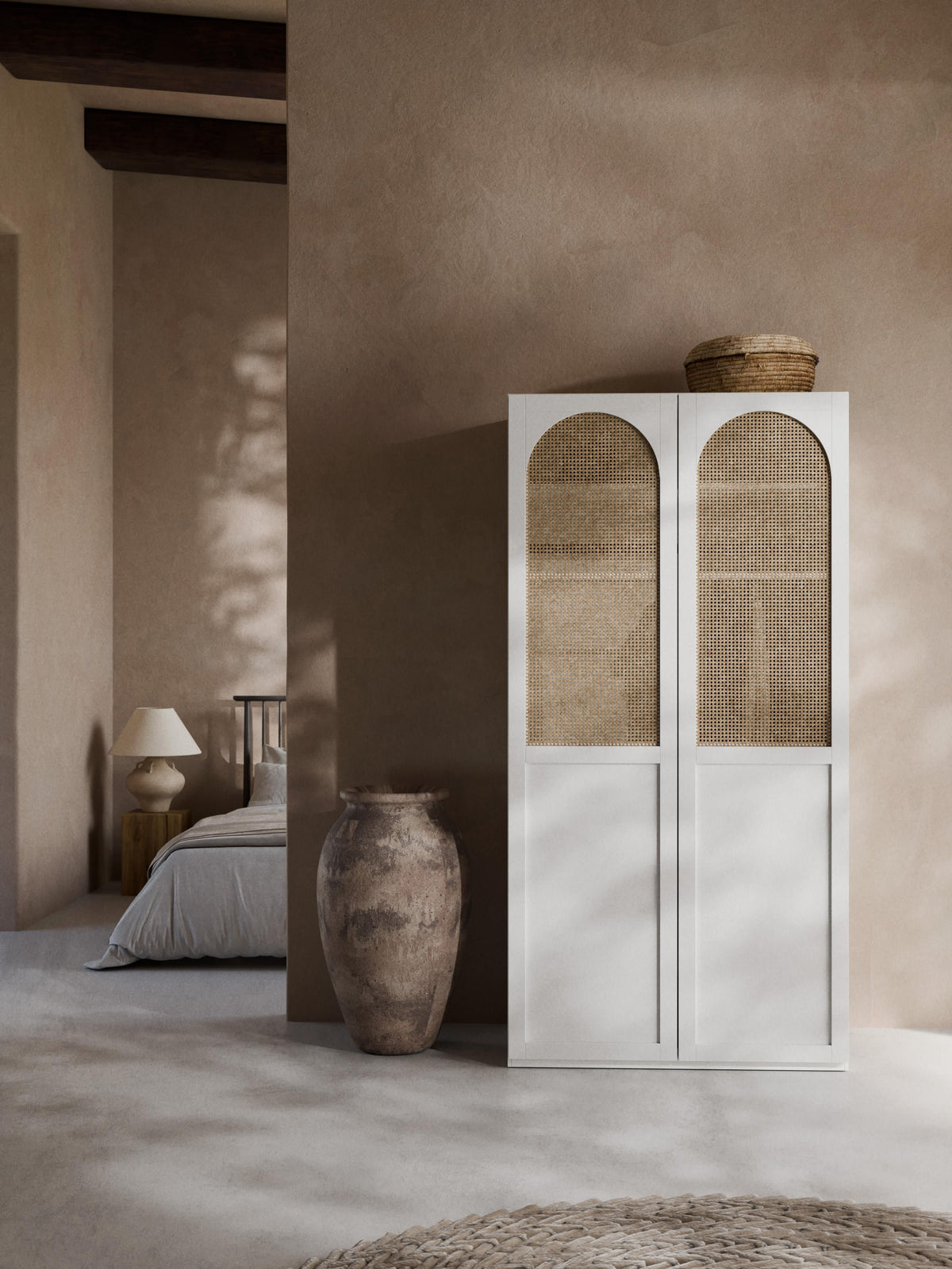 Jenmoine Modular Hinged-Door Wardrobe, 100 cm Wide, in Various Sizes