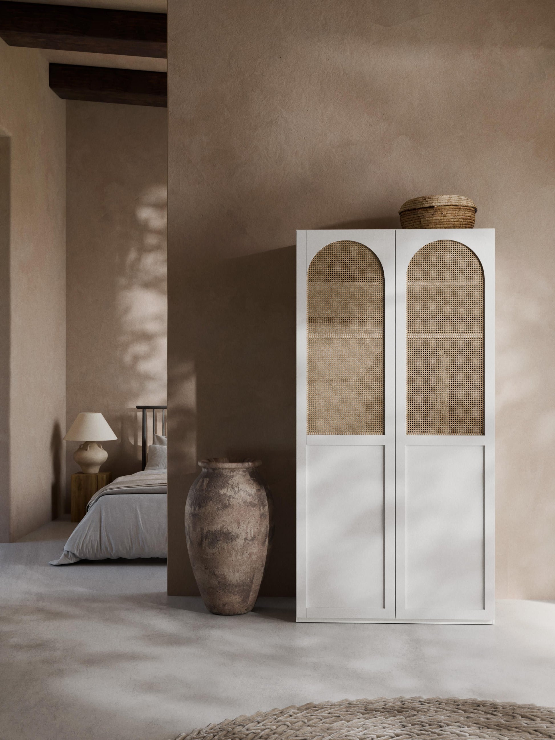 Jenmoine Modular Hinged-Door Wardrobe, 100 cm Wide, in Various Sizes
