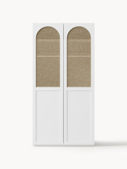 Jenmoine Modular Hinged-Door Wardrobe, 100 cm Wide, in Various Sizes