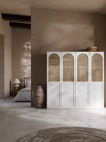 Jenmoine Modular Hinged-Door Wardrobe, 200 cm Wide, in Various Sizes