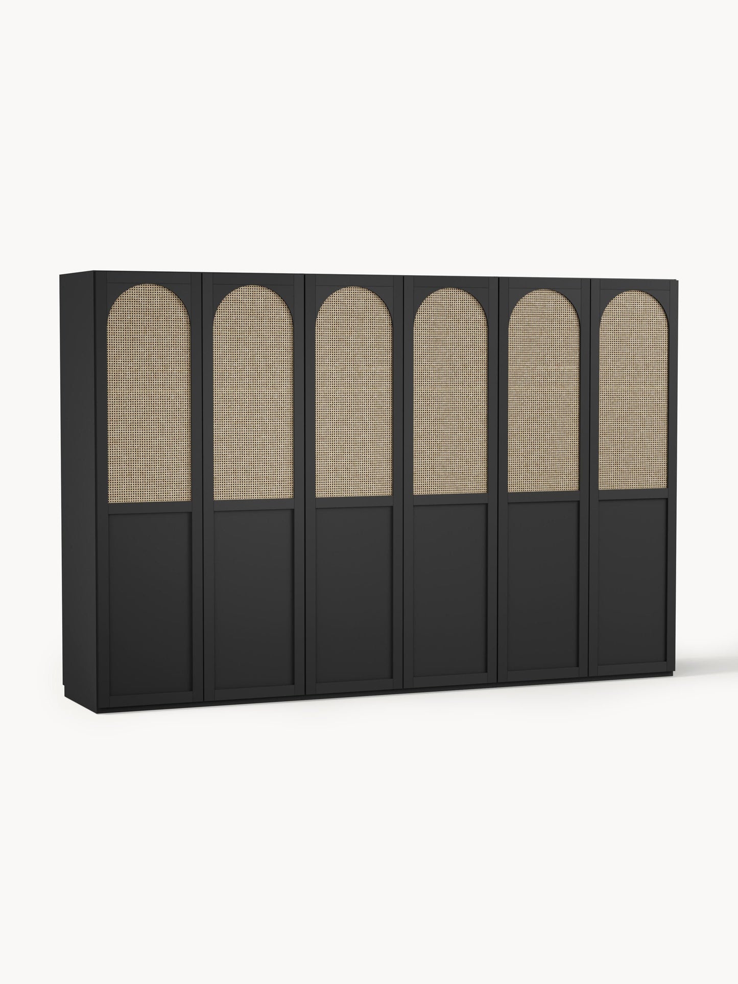 Jenmoine Modular Hinged-Door Wardrobe, 300 cm Wide, in Various Sizes