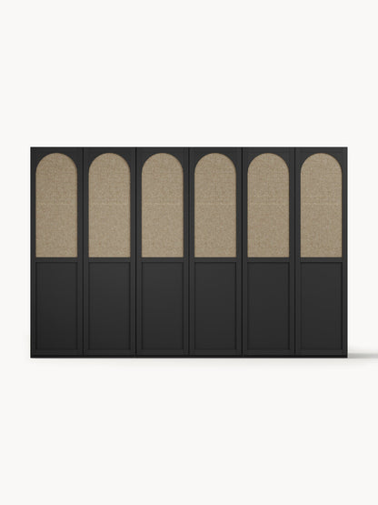 Jenmoine Modular Hinged-Door Wardrobe, 300 cm Wide, in Various Sizes