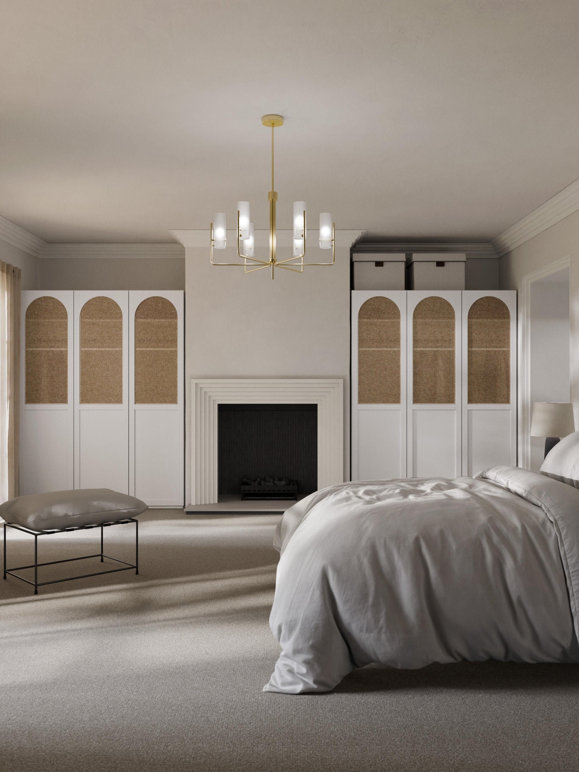 Jenmoine Modular Hinged-Door Wardrobe, 50 cm Wide, in Various Sizes