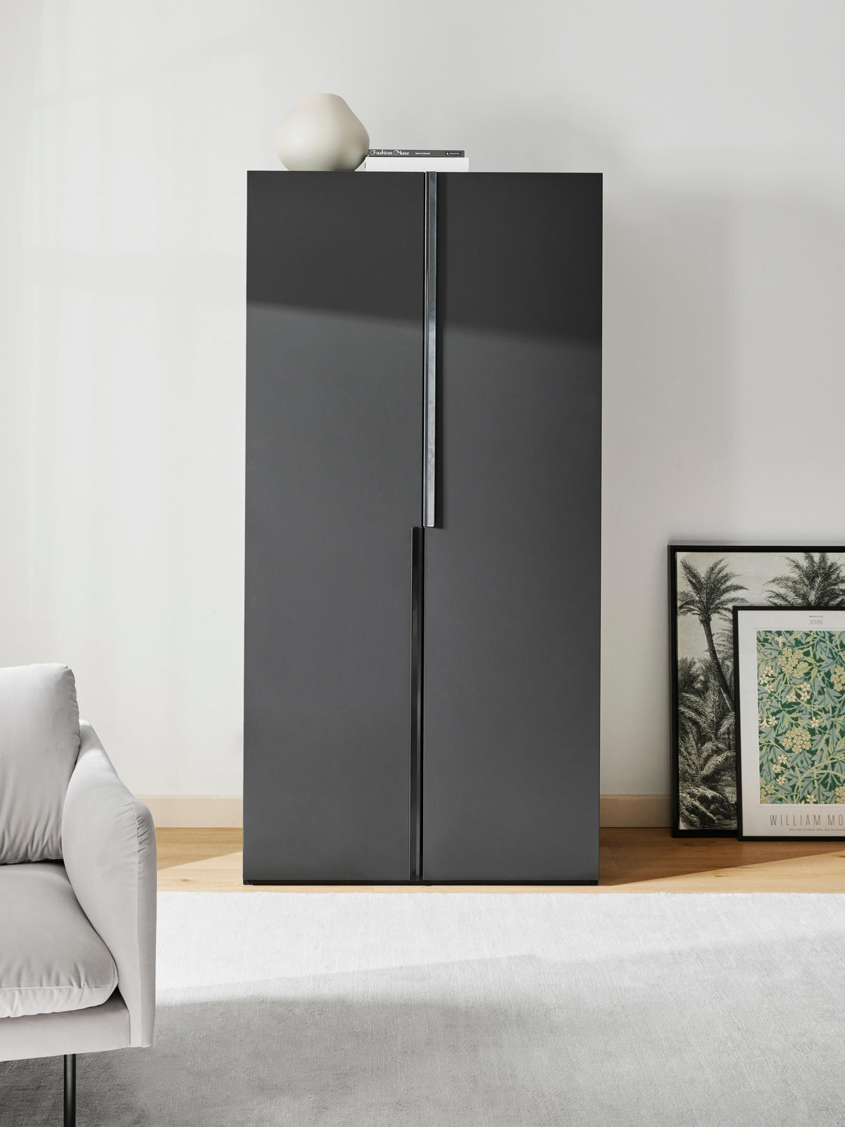 Lenvenno Modular Hinged-Door Wardrobe, 100 cm Wide, in Various Sizes