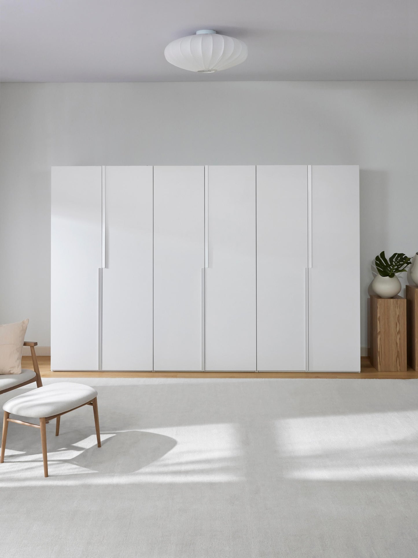 Lenvenno Modular Hinged-Door Wardrobe, 300 cm Wide, in Various Sizes