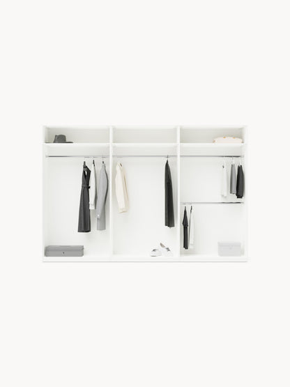 Lenvenno Modular Hinged-Door Wardrobe, 300 cm Wide, in Various Sizes