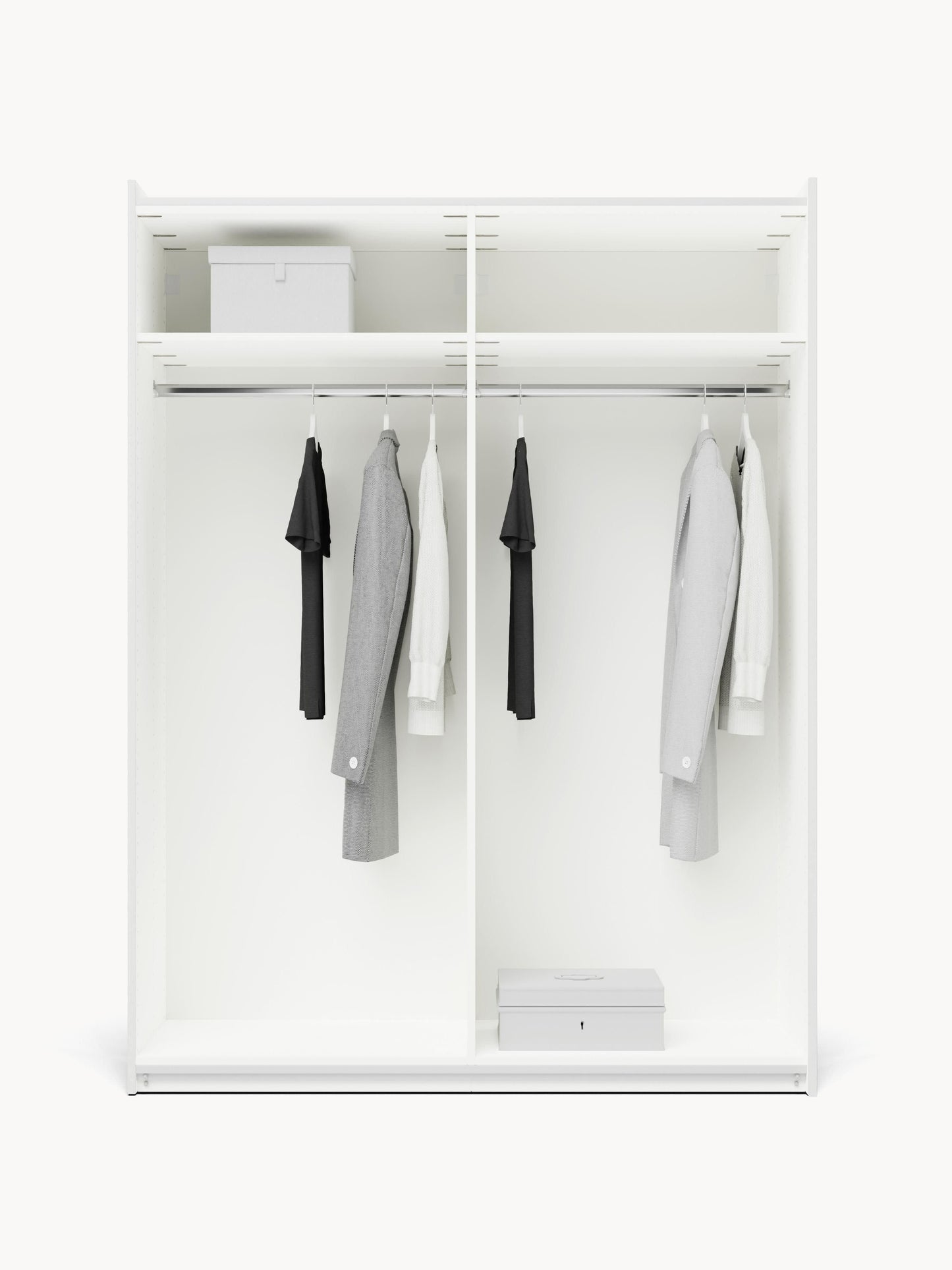 Lenvenno Modular Sliding-Door Wardrobe, 150 cm Wide, in Various Sizes