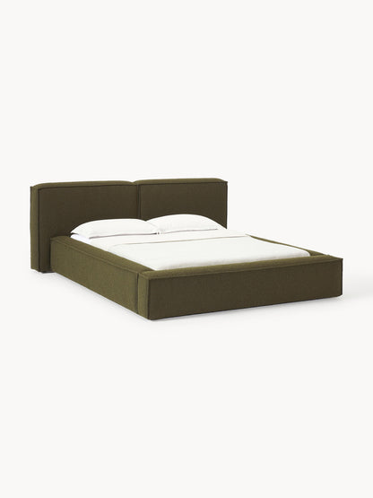 Lenzaro Bouclé Upholstered Bed with Storage