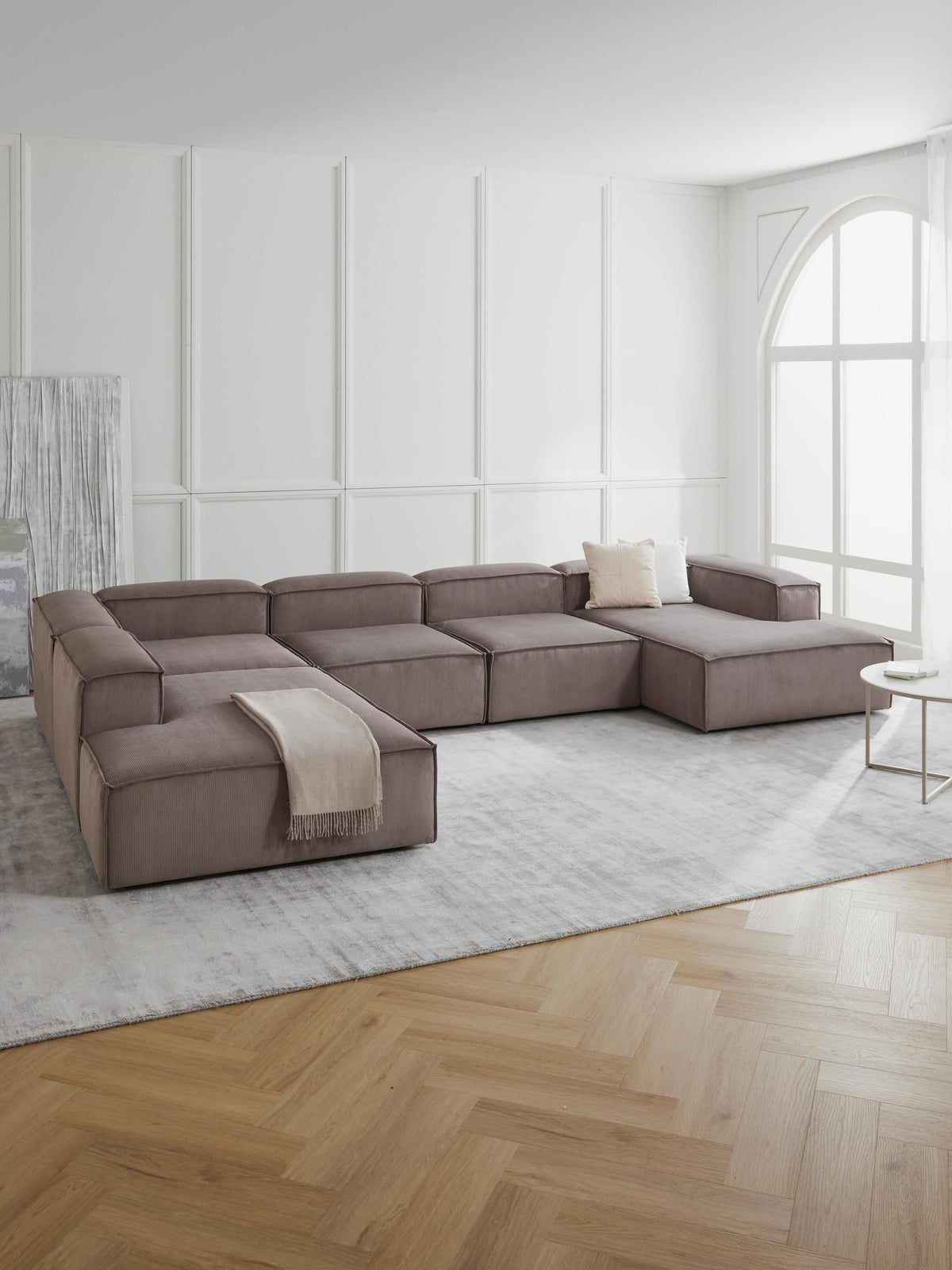 Lenzaro Corduroy Ottoman Corner Module