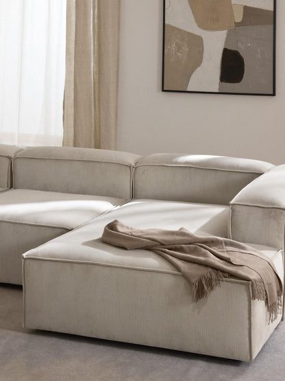 Lenzaro Corduroy Ottoman Corner Module