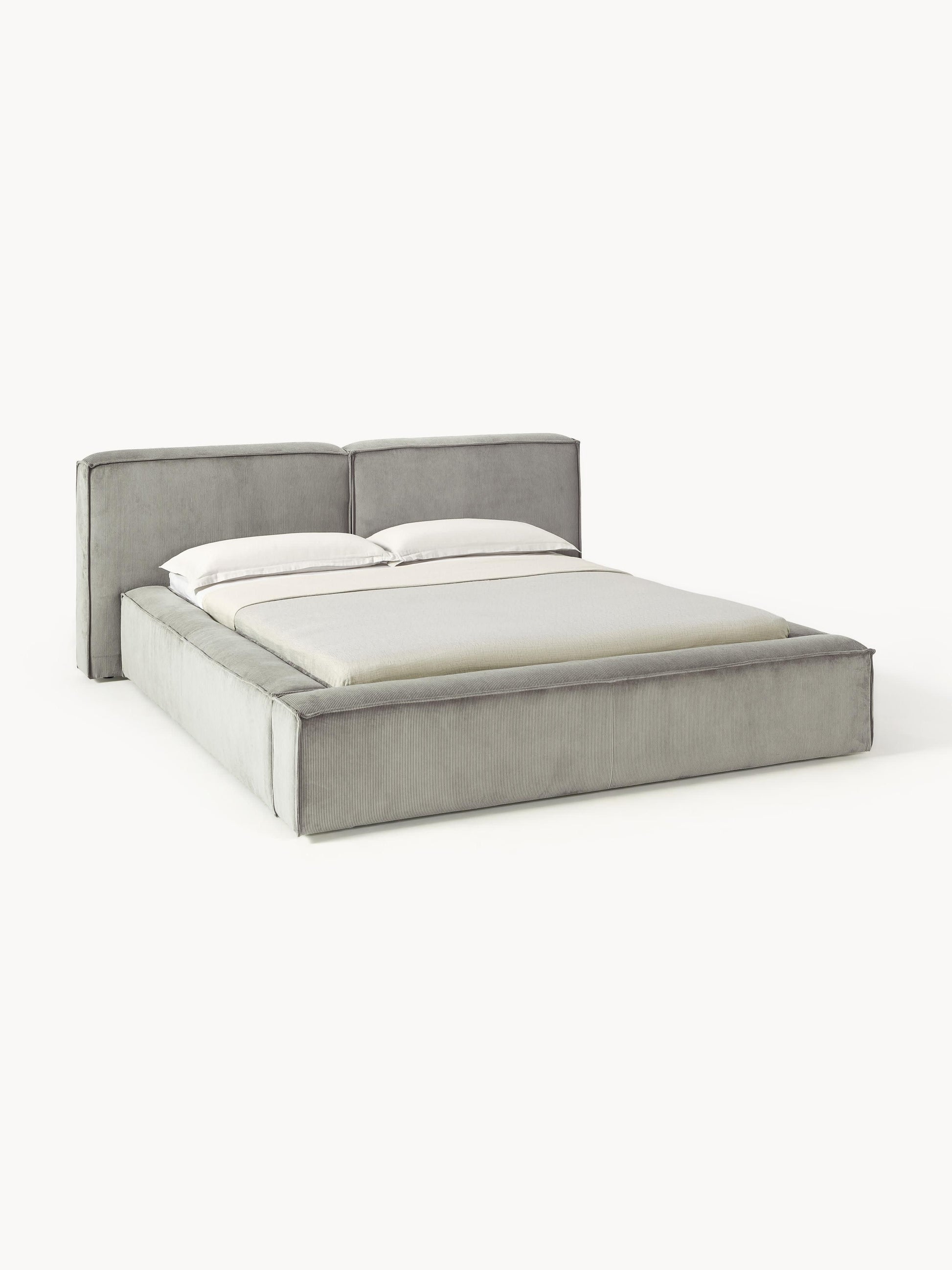 Lenzaro Corduroy Upholstered Bed