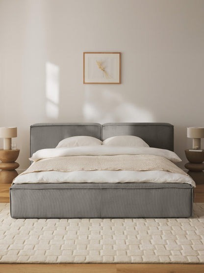 Lenzaro Corduroy Upholstered Bed