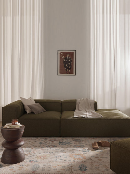 Lenzaro Modular Bouclé Ottoman